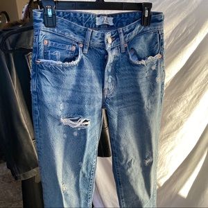 Distressed Free People Jeans